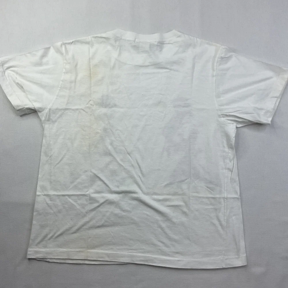 Vintage Adidas Tennis 80's Graphic T-Shirt USA White Medium Single Stitch women